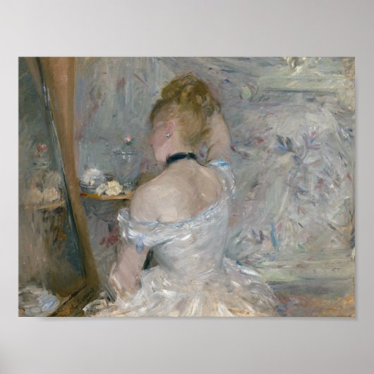 Poster Berthe Morisot - Femme à sa Toilette (Devant)