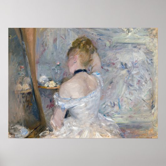 Poster Berthe Morisot - Femme à sa Toilette (Devant)