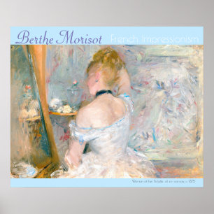 Poster Berthe Morisot Française Impressionnisme Toilette