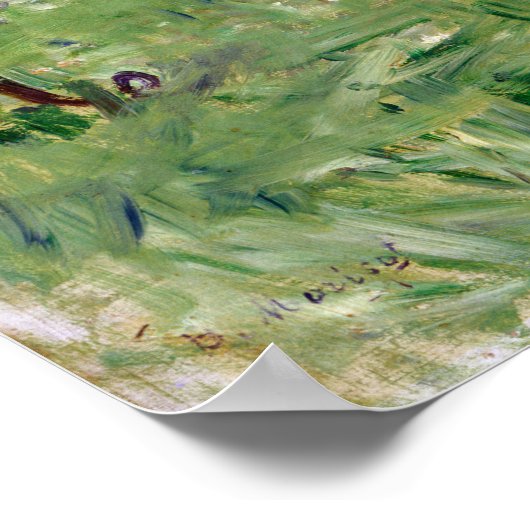 Poster Berthe Morisot Girl in a Boat with Geese (Coin)