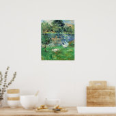 Poster Berthe Morisot-Girls dans un bateau avec des oies (Cuisine)