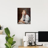 Poster Berthe Morisot - Julie Daydreaming (Bureau à domicile)