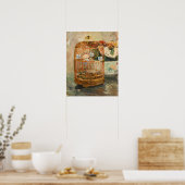 Poster Berthe Morisot - La Cage (Cuisine)