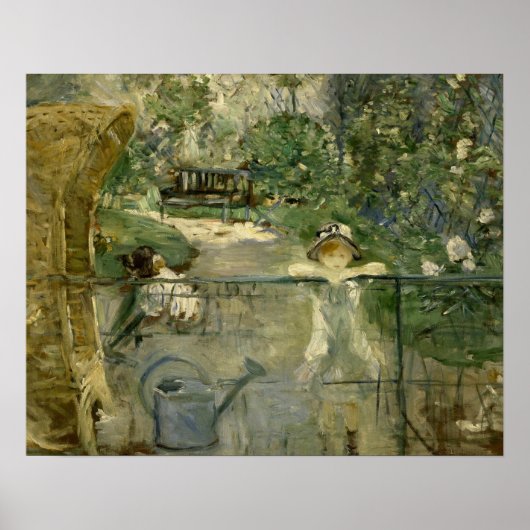 Poster Berthe Morisot - La chaise de panier (Devant)