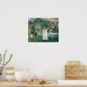 Poster Berthe Morisot - La chasse aux papillons (Cuisine)