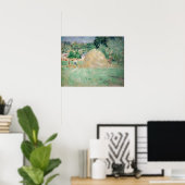 Poster Berthe Morisot - Les piles de Haystacks à Bougival (Bureau à domicile)