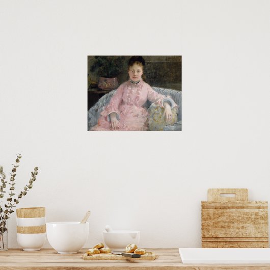 Poster Berthe Morisot - Robe Rose (Cuisine)