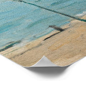 Poster Berthe Morisot - Sur la plage, Les Petites-Dalles (Coin)