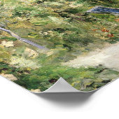 Poster Berthe Morisot - Tremieres Rose Hollyhocks 1884 (Coin)