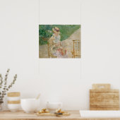 Poster Berthe Morisot - Tricot de la jeune femme (Cuisine)