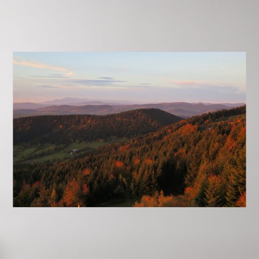 Poster Beskid Wyspowy automne (Devant)