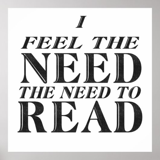 Poster Besoin de lire (Devant)