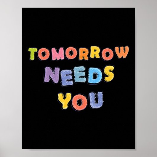 Poster Besoin de soutien du Mois de sensibilisation à la (Devant)