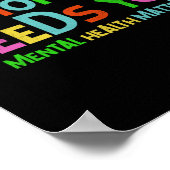 Poster Besoin de vous Problèmes de santé mentale Sensibil (Coin)