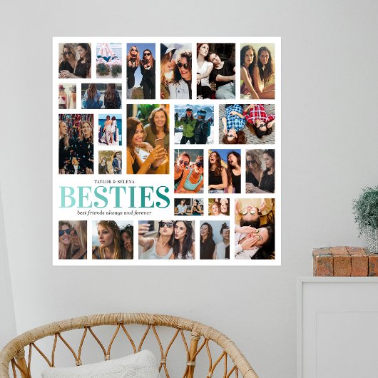 Poster Besoins | Collage photo des meilleurs amis