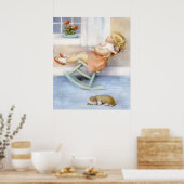 Poster Bessie Pease Guttman Adorable Petite Petite Jeune (Cuisine)