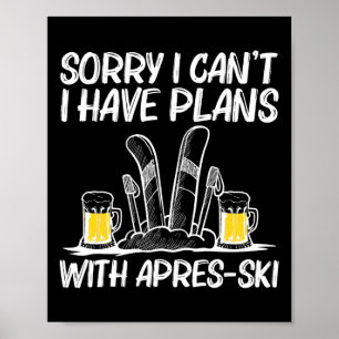 Poster Best Apres Ski Art Pour Hommes Femmes Ski Skier Sk