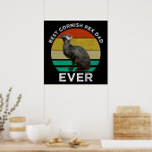 Poster Best Cornish Rex Dad Ever (Cuisine)