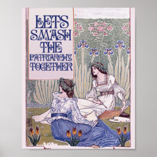 Poster Best Feminist Friend Lets smash the patriarchy