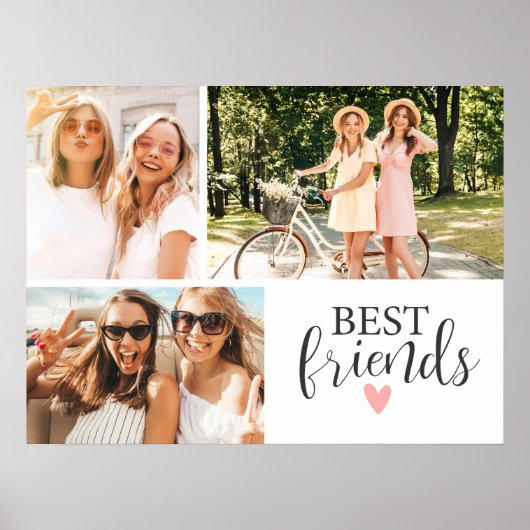 Poster Best Friends Chic Script Photo (Devant)