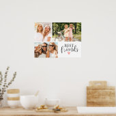 Poster Best Friends Chic Script Photo (Cuisine)