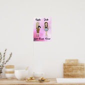 Poster Best Friends Forever Blonde Brunette Haute Mode (Cuisine)