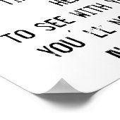 Poster Best Has Not To Come cite la sagesse d'inspiration (Coin)