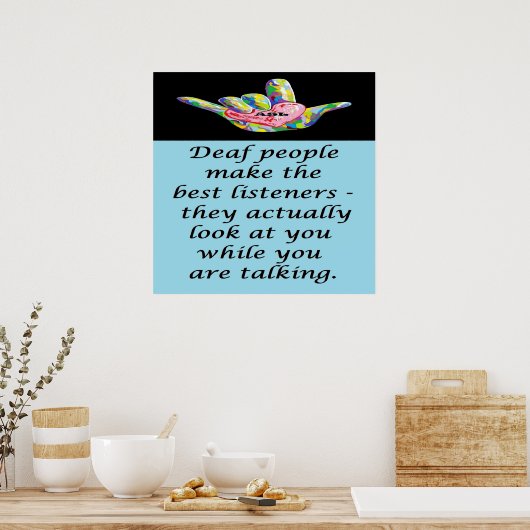 Poster Best Listeners (Cuisine)