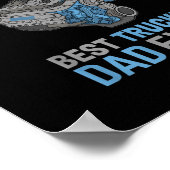 Poster Best Truckin Dad Ever Truck Driver Daddy Trucker (Coin)