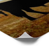 Poster Bestiaux d'Angus sur la ferme (Coin)