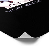 Poster Bestie de travail classique - Citation de froid (Coin)