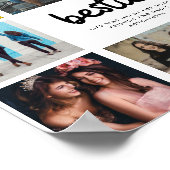 Poster Besties Meilleur ami Citation Collage photo (Coin)