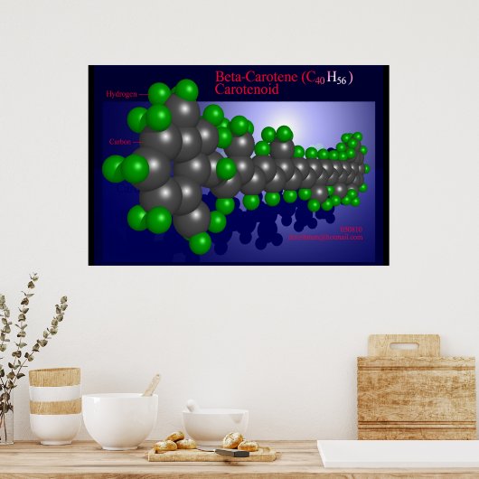 Poster Beta-Carotène (imprimer) (Cuisine)