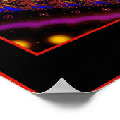 poster Beta Lyrae - frontière rouge (Coin)