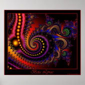 poster Beta Lyrae - frontière rouge (Devant)