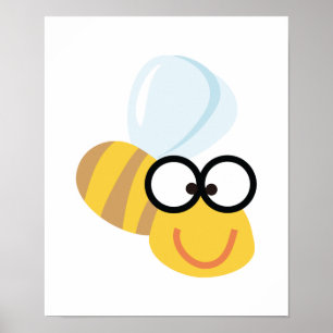 Poster bête bénigne abeille