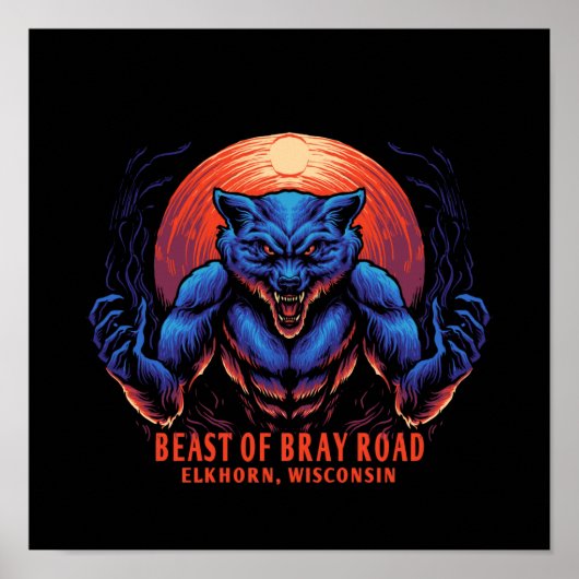 Poster Bête de Bray Road Cryptid Créature (Devant)