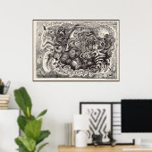 Poster Bête hybride (Bureau à domicile)