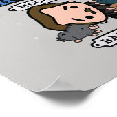 Poster Bêtes De Cartoon Dans Les Habitats (Coin)