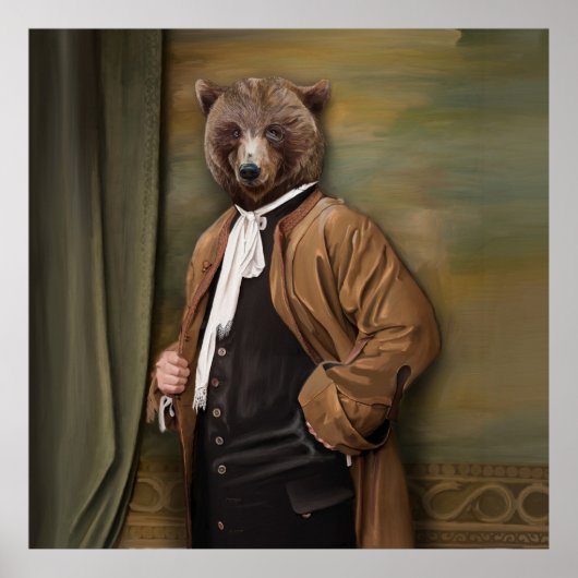 Poster Bêtes nobles - Ours Dandy (Devant)