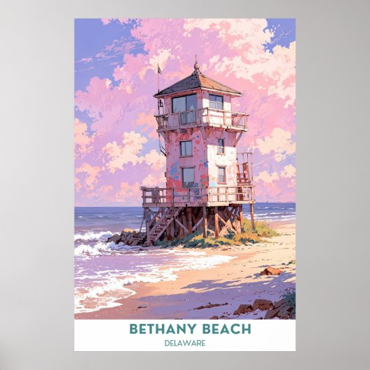 Poster Bethany Beach, Delaware (Devant)