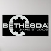Poster Bethesda Game Studios Logo Grey (Devant)