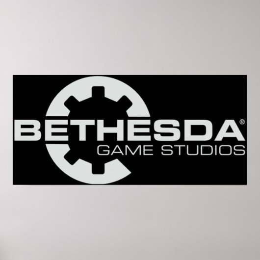 Poster Bethesda Game Studios Logo Grey (Devant)