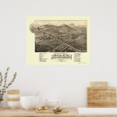 Poster Bethléem, NH Panoramic Map - 1883 (Cuisine)