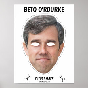 Poster BETO O'ROURKE Halloween Mask