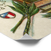 Poster Betsey Ross House, Aigle & Drapeau (Coin)