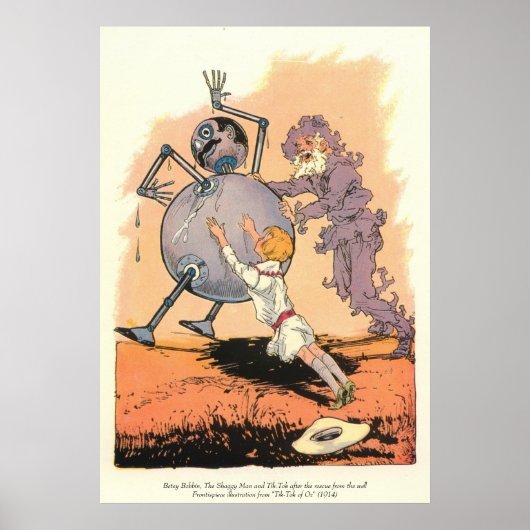 Poster Betsy Bobbin, The Shaggy Man et Tik-Tok (Devant)