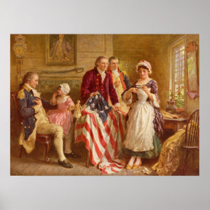 Poster Betsy Ross, 1777 (Histoire américaine) (Patriote a