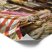 Poster Betsy Ross montre le drapeau américain George Wash (Coin)