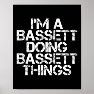 Poster Bett Funny Nom de famille Arbre de famille Anniver